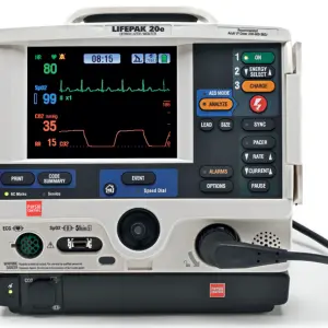 LIFEPAK 20e Defibrillator/Monitor – Manual & AED with Internal Paddles, ECG Monitoring, and Advanced Life Support