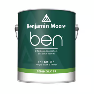 Benjamin Moore BEN Semi-Gloss Interior Paint & Primer (Base 1) – 1 Gallon