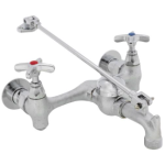 Commercial Two Handle 8" Wall Mount Service Sink Faucet (28T9)